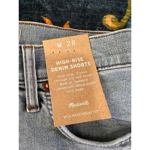 NWT Madewell High-Rise Denim Shorts Size 28 - Picture 5 of 9